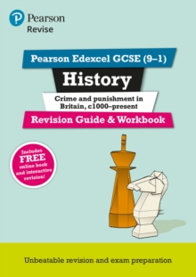 Image for Pearson REVISE Edexcel GCSE (9-1) History Crime and Punishment Revision Guide and Workbook: For 2024 and 2025 assessments and exams - incl. free online edition (Revise Edexcel GCSE History 16)