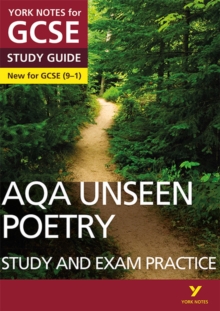 Image for AQA English Literature Unseen Poetry Study and Exam Practice: York Notes for GCSE everything you need to catch up, study and prepare for and 2023 and 2024 exams and assessments