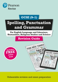 Image for Pearson REVISE GCSE (9-1) Spelling, Punctuation and Grammar: For 2024 and 2025 assessments and exams (REVISE Companions)