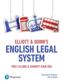 Image for Elliott & Quinn's English legal system