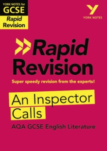 Image for York Notes for AQA GCSE Rapid Revision: An Inspector Calls catch up, revise and be ready for and 2023 and 2024 exams and assessments