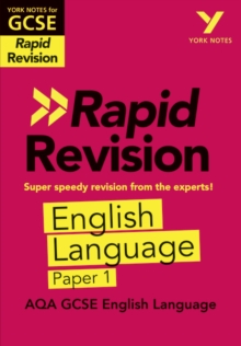 Image for York Notes for AQA GCSE Rapid Revision: AQA English Language Paper 1 catch up, revise and be ready for and 2023 and 2024 exams and assessments