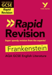 Image for York Notes for AQA GCSE Rapid Revision: Frankenstein catch up, revise and be ready for and 2023 and 2024 exams and assessments