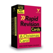 Image for York Notes for AQA GCSE Rapid Revision Cards: A Christmas Carol catch up, revise and be ready for and 2023 and 2024 exams and assessments