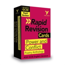 Image for York Notes for AQA GCSE Rapid Revision Cards: Power and Conflict AQA Poetry Anthology catch up, revise and be ready for and 2023 and 2024 exams and assessments