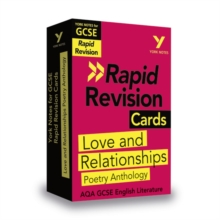 Image for Love and relationships poetry anthology  : AQA GCSE English literature revision cards