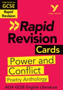 Image for York Notes for AQA GCSE (9-1) Rapid Revision Cards: Power and Conflict AQA Poetry Anthology