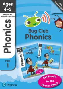 Image for Phonics - Learn at Home Pack 1 (Bug Club), Phonics Sets 1-3 for ages 4-5 (Six stories + Parent Guide + Activity Book)