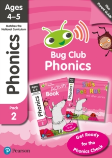 Image for Bug Club Phonics Learn at Home Pack 2, Phonics Sets 4-6 for ages 4-5 (Six stories + Parent Guide + Activity Book)