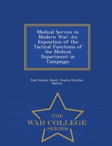 Image for Medical Service in Modern War