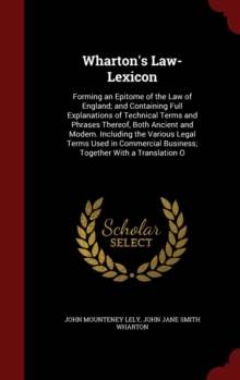Image for Wharton's Law-Lexicon