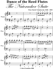 Image for Dance of the Reed Flutes Easy Piano Sheet Music