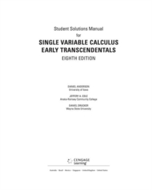 Image for Student Solutions Manual for Stewart's Single Variable Calculus: Early  Transcendentals, 8th