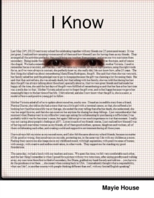 Image for I Know