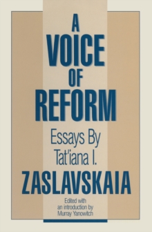 Image for A Voice of Reform: Essays: Essays