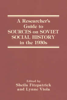 Image for A researcher's guide to sources on Soviet social history in the 1930s