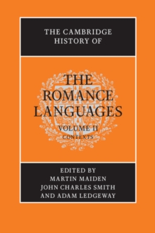 Image for Cambridge History of the Romance Languages: Volume 2, Contexts
