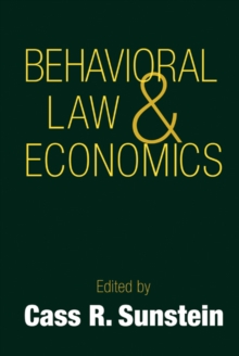 Image for Behavioral law and economics