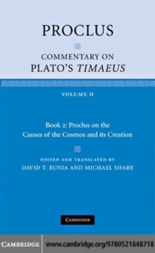 Image for Proclus: commentary on Plato's Timaeus. (Proclus on the causes of the cosmos and its creation)