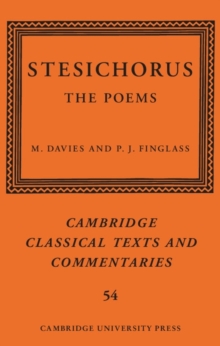 Image for Stesichorus: the poems