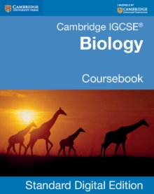 Image for Cambridge IGCSE(R) Biology Digital Edition Coursebook