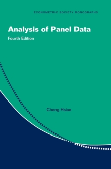 Image for Analysis of Panel Data