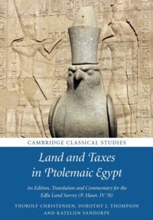 Image for Land and taxes in Ptolemaic Egypt  : an edition, translation and commentary for the Edfu land survey (P. Haun. IV 70)