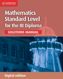 Image for Mathematics for the IB Diploma Standard Level Solutions Manual Digital edition