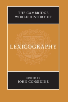Cambridge World History of Lexicography