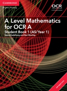 Image for A/AS level mathematics for OCR A: Student book 1 (AS/Year 1)