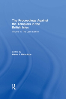Image for The proceedings against the Templars in the British Isles.: (The Latin edition)
