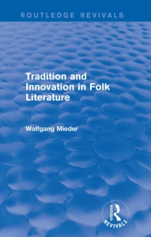 Image for Tradition and innovation in folk literature