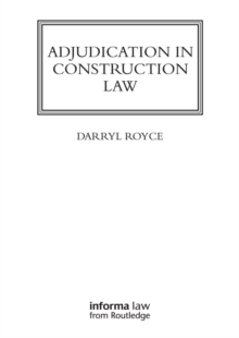 Image for Adjudication in construction law