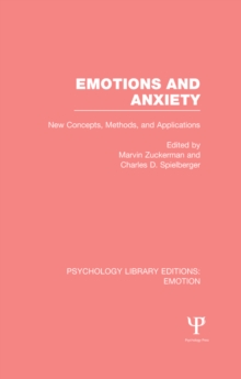 Image for Emotions and anxiety: new concepts, methods, and applications