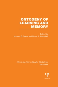Image for Memory.: (Ontogeny of learning and memory)