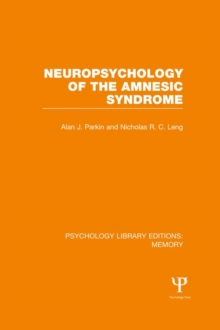 Image for Memory.: (Neuropsychology of the amnesic syndrome)