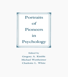 Image for Portraits of pioneers in psychology