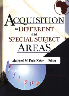 Image for Acquisition in different and special subject areas
