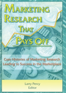 Image for Marketing Research That Pays Off: Case Histories of Marketing Research Leading to Success in the Marketplace