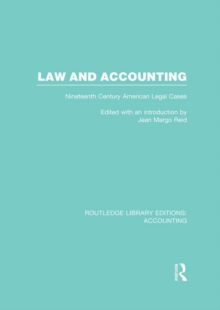 Image for Law and accounting: nineteenth century American legal cases