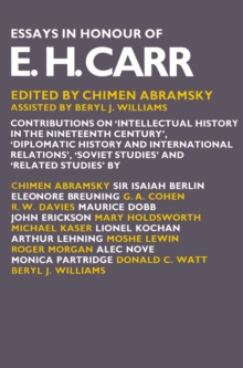 Image for Essays in Honour of E. H. Carr