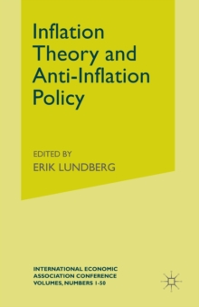 Image for Inflation Theory and Anti-Inflation Policy