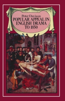 Image for Popular appeal in English drama to 1850