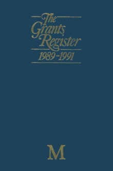 Image for Grants Register 1989-1991
