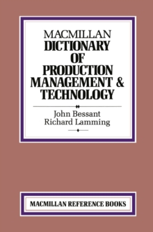 Image for Macmillan Dictionary of Production Management & Technology
