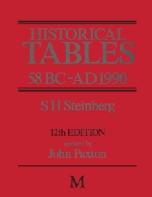 Image for Historical Tables 58 BC - AD 1990