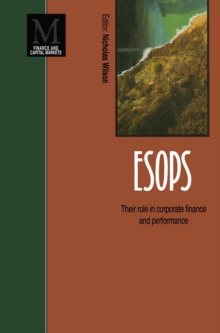 Image for Esops: Their Role in Corporate Finance and Performance