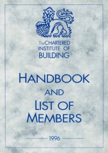 Image for Chartered Institute of Building Handbook and Members List 1996