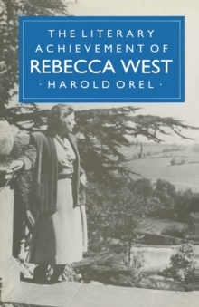 Image for The Literary Achievement of Rebecca West