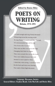 Image for Poets On Writing: Britain, 1970-1991